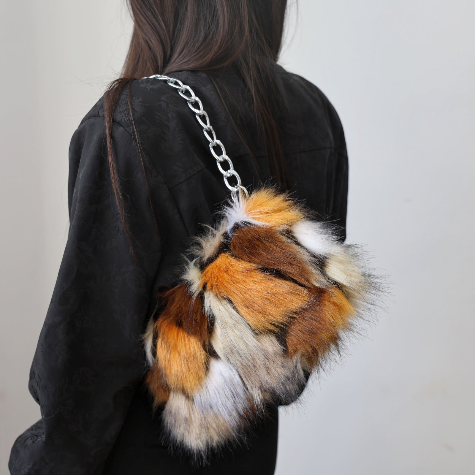 South Korea New Plush Underarm Shoulder Chain Bag