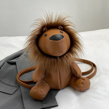 Premium Plush Cartoon Cute Little Lion Backpack