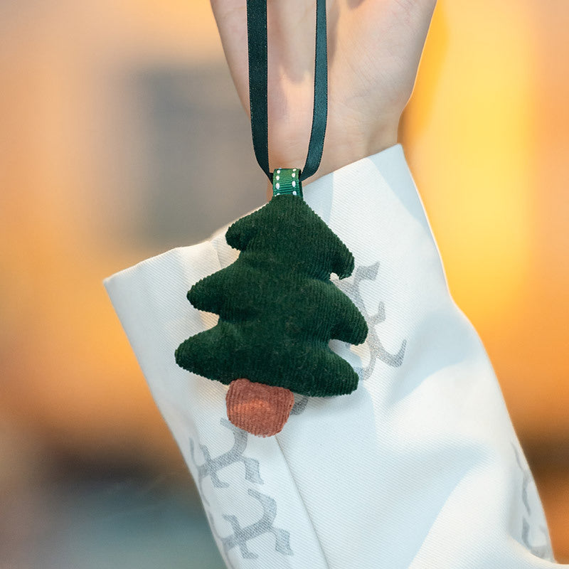 Handmade Christmas Tree Doll Car Keychain Hanging Doll