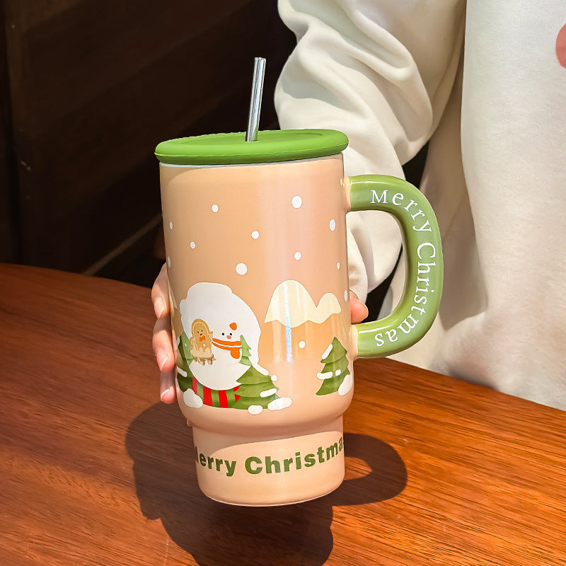 Christmas Large Capacity Ceramic Mug