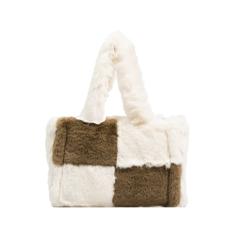 Large Capacity Lamb Wool Tote