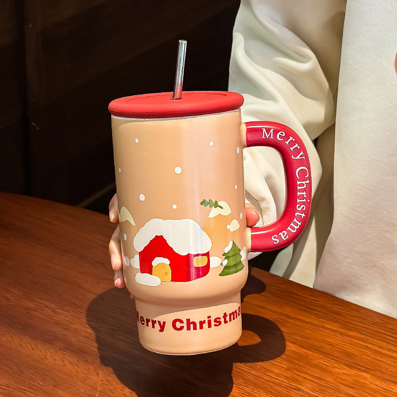 Christmas Large Capacity Ceramic Mug