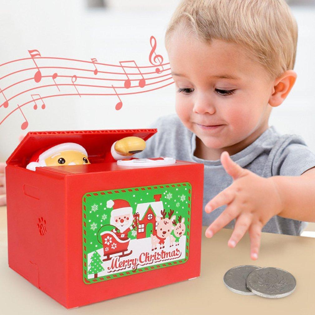 Electric Santa Claus Piggy Bank– Automatic Coin Stealing Box