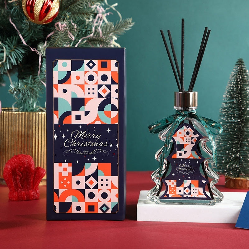 Christmas Tree Flameless Aroma Diffuser Gift – 200ml Holiday Fragrance Set