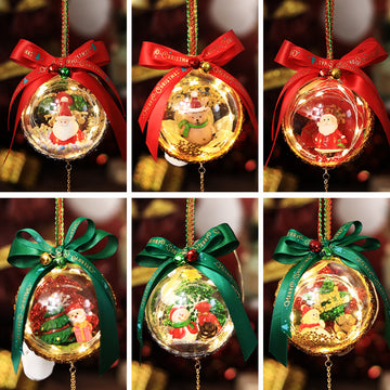 Christmas Micro-view Glowing Elf Ball Pendant