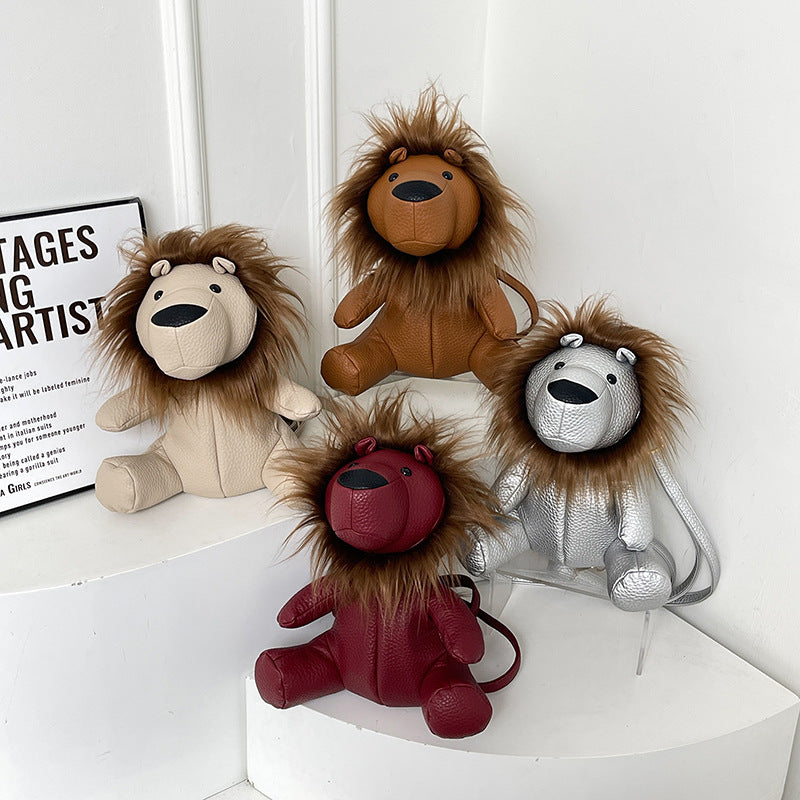 Premium Plush Cartoon Cute Little Lion Backpack