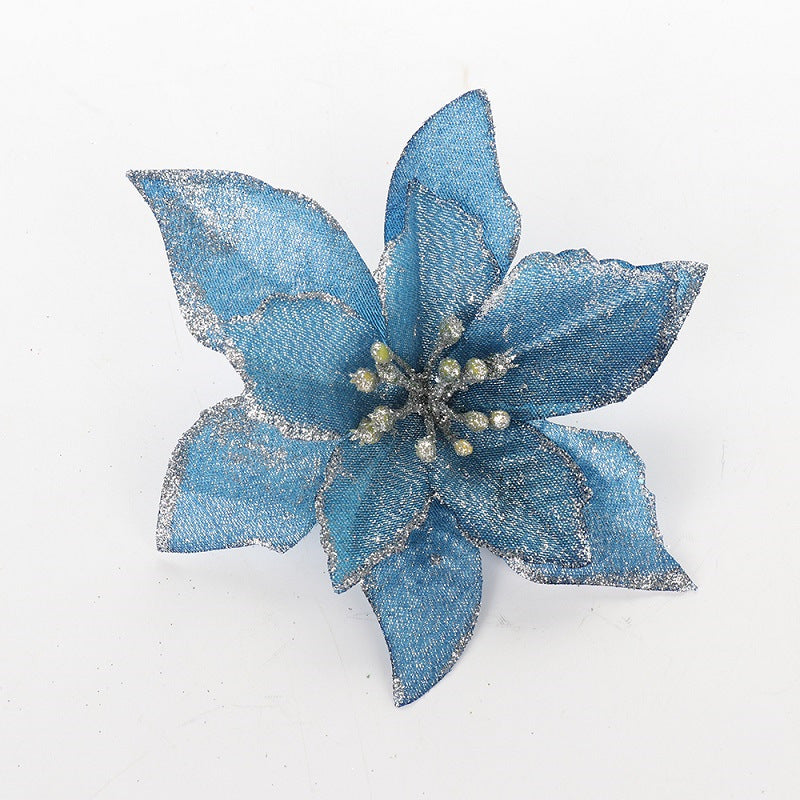 Artificial flower for ChristmasTree Decoration - 10 pcs