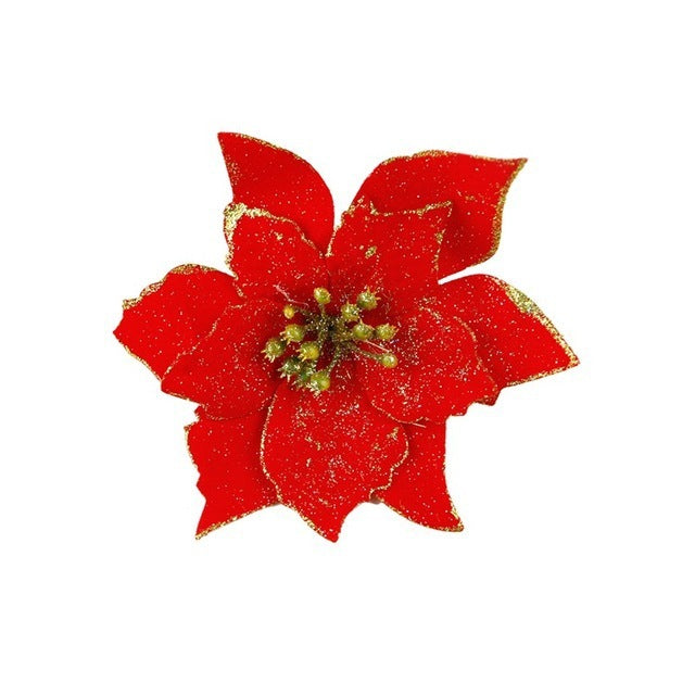 Artificial flower for ChristmasTree Decoration - 10 pcs