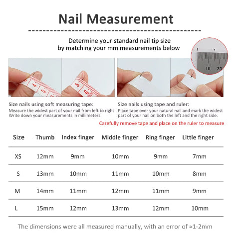 Handmade Crystal Ice Press-On Nails