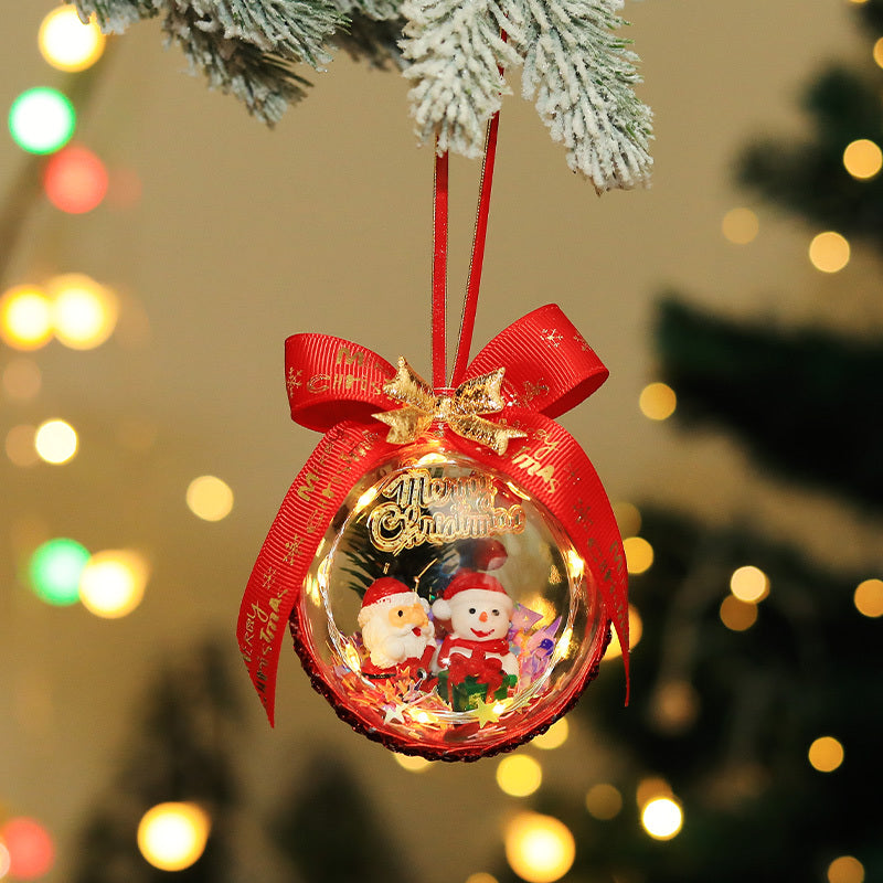 Christmas Micro-view Glowing Elf Ball Pendant