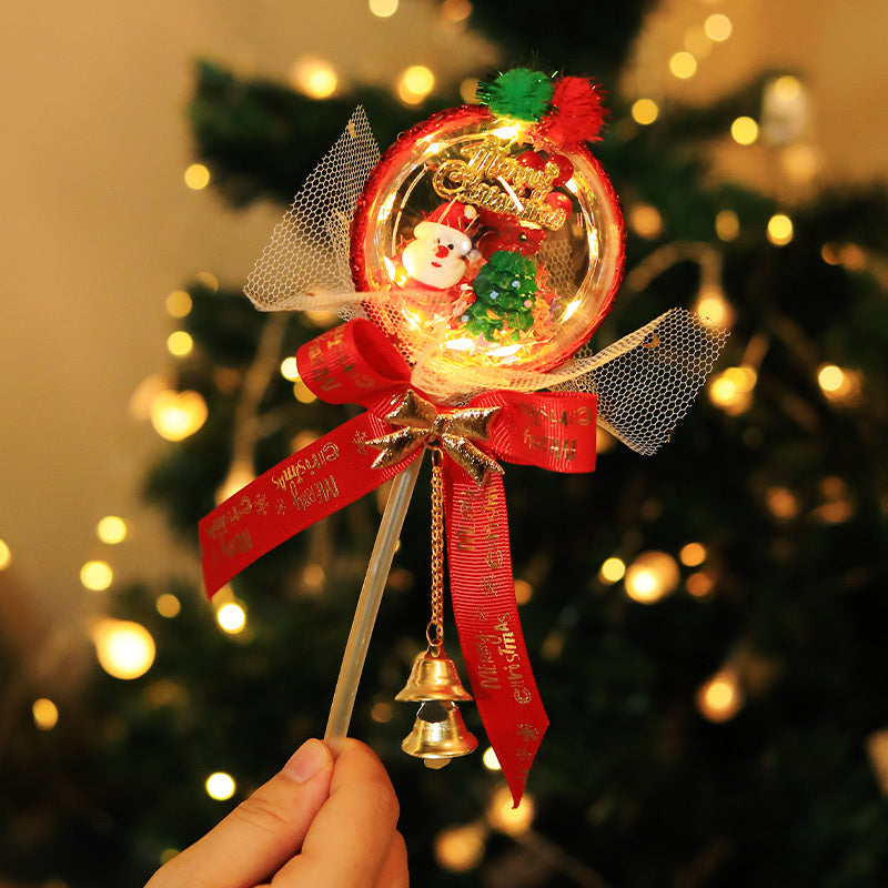 Christmas Micro-view Glowing Elf Ball Pendant