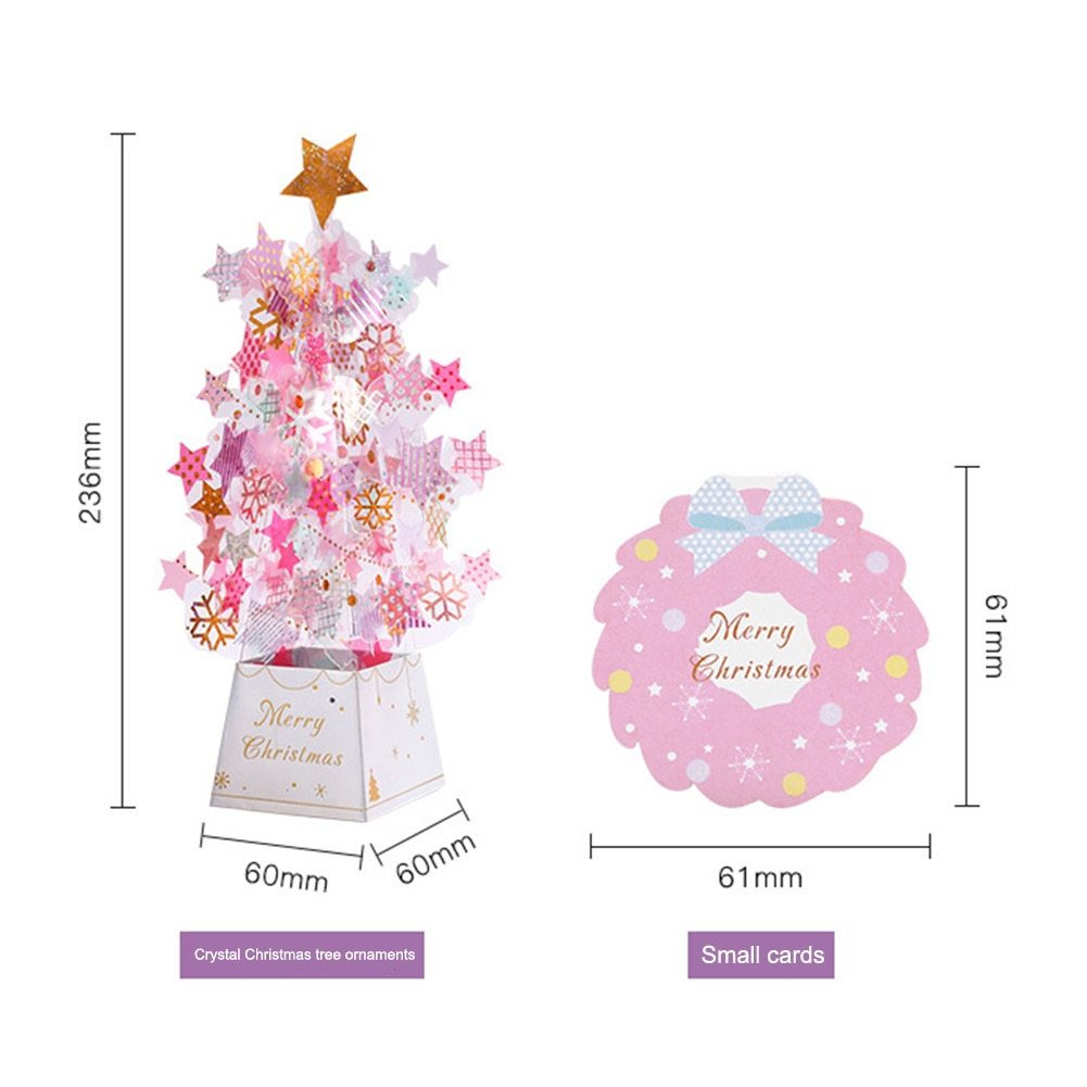 3D Christmas Tree Pop-Up Greeting Card