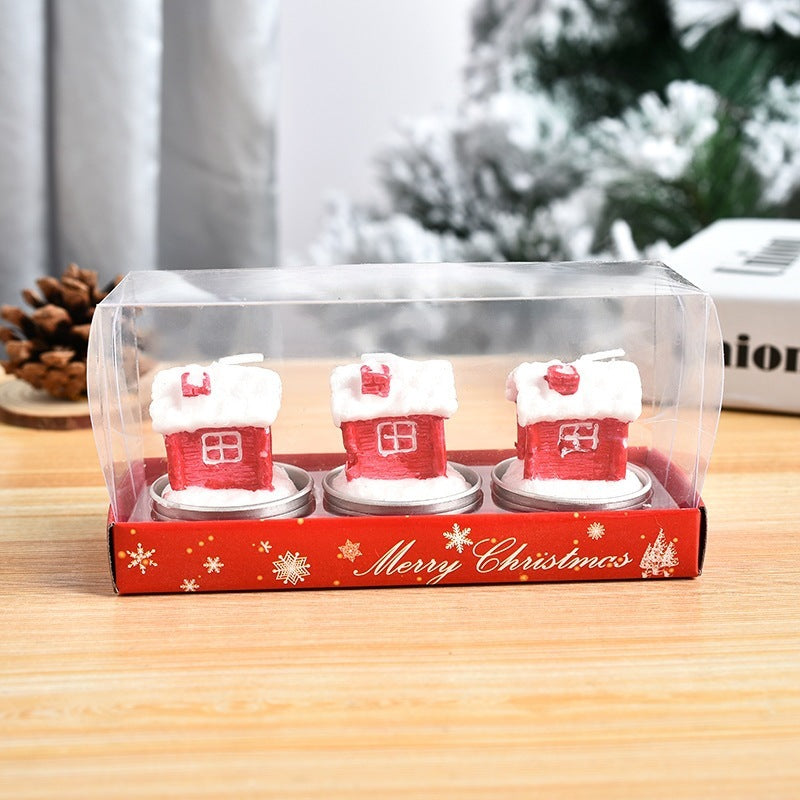 Christmas Crafts Candle Gift Set – Festive Mini Decorative Candles (3 PCS)