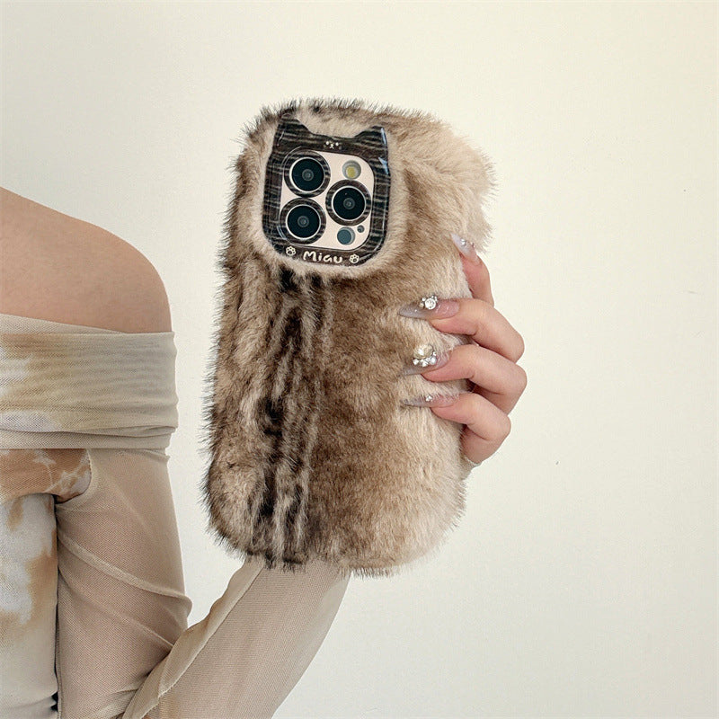 Soft Plush Phone Case – Anti-Drop Design (11-17)
