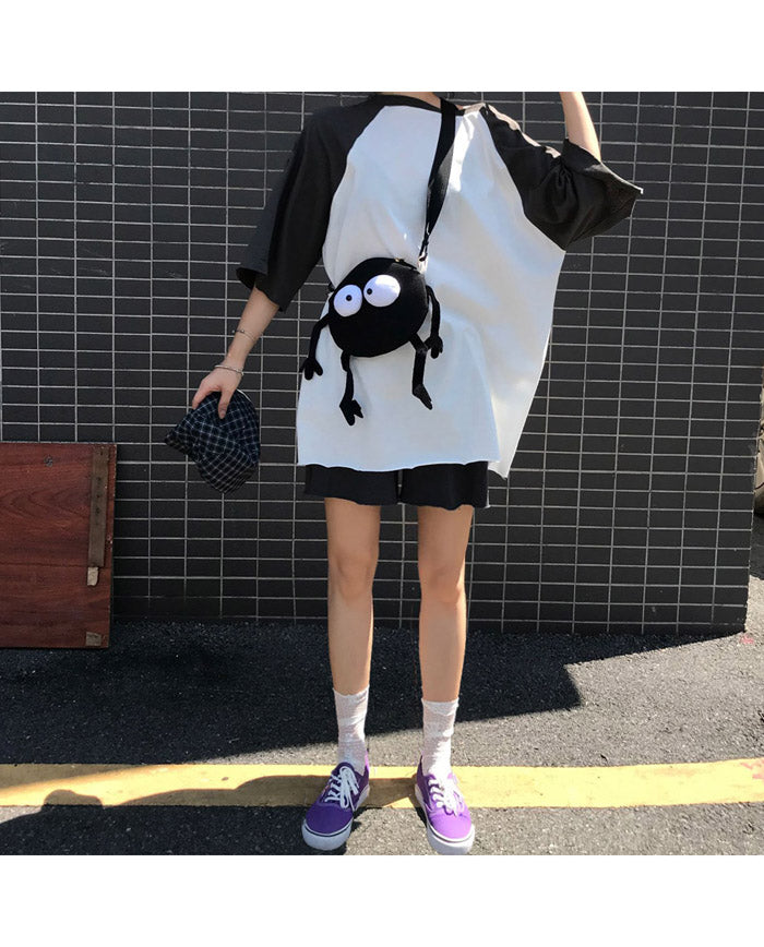 Mini Black Wool Crossbody