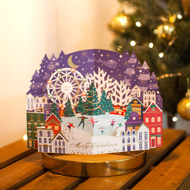 3D Christmas Pop-Up Greeting Card