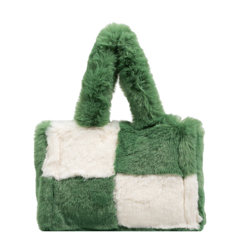 Large Capacity Lamb Wool Tote