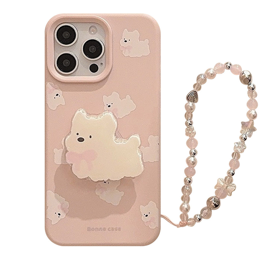 Soft & Cute Westie Dog Phone Case with Bracket Stand