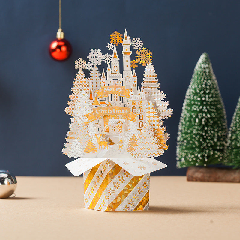 3D Christmas Pop-Up Greeting Card