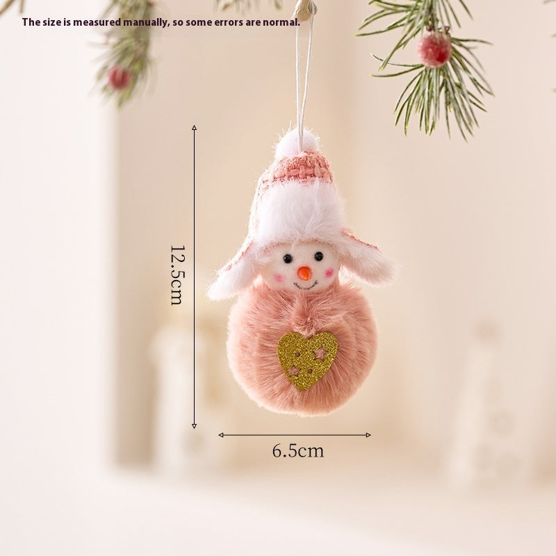 Cute Santa Claus & Snowman Dolls – Christmas Tree Hanging Pendants