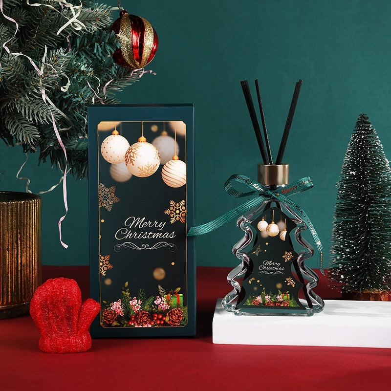 Christmas Tree Flameless Aroma Diffuser Gift – 200ml Holiday Fragrance Set