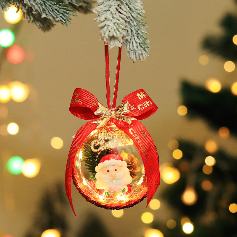 Christmas Micro-view Glowing Elf Ball Pendant