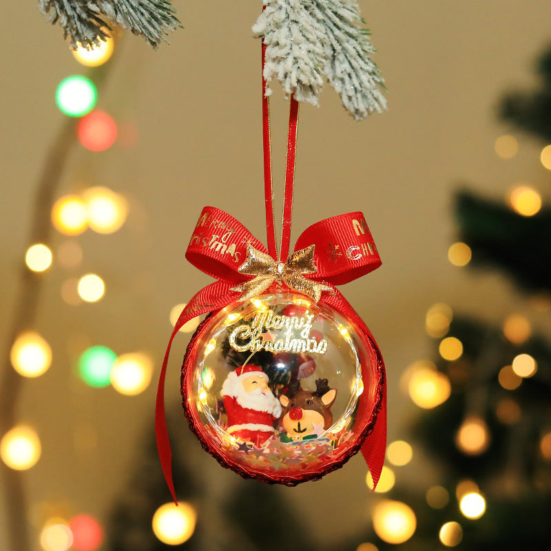 Christmas Micro-view Glowing Elf Ball Pendant