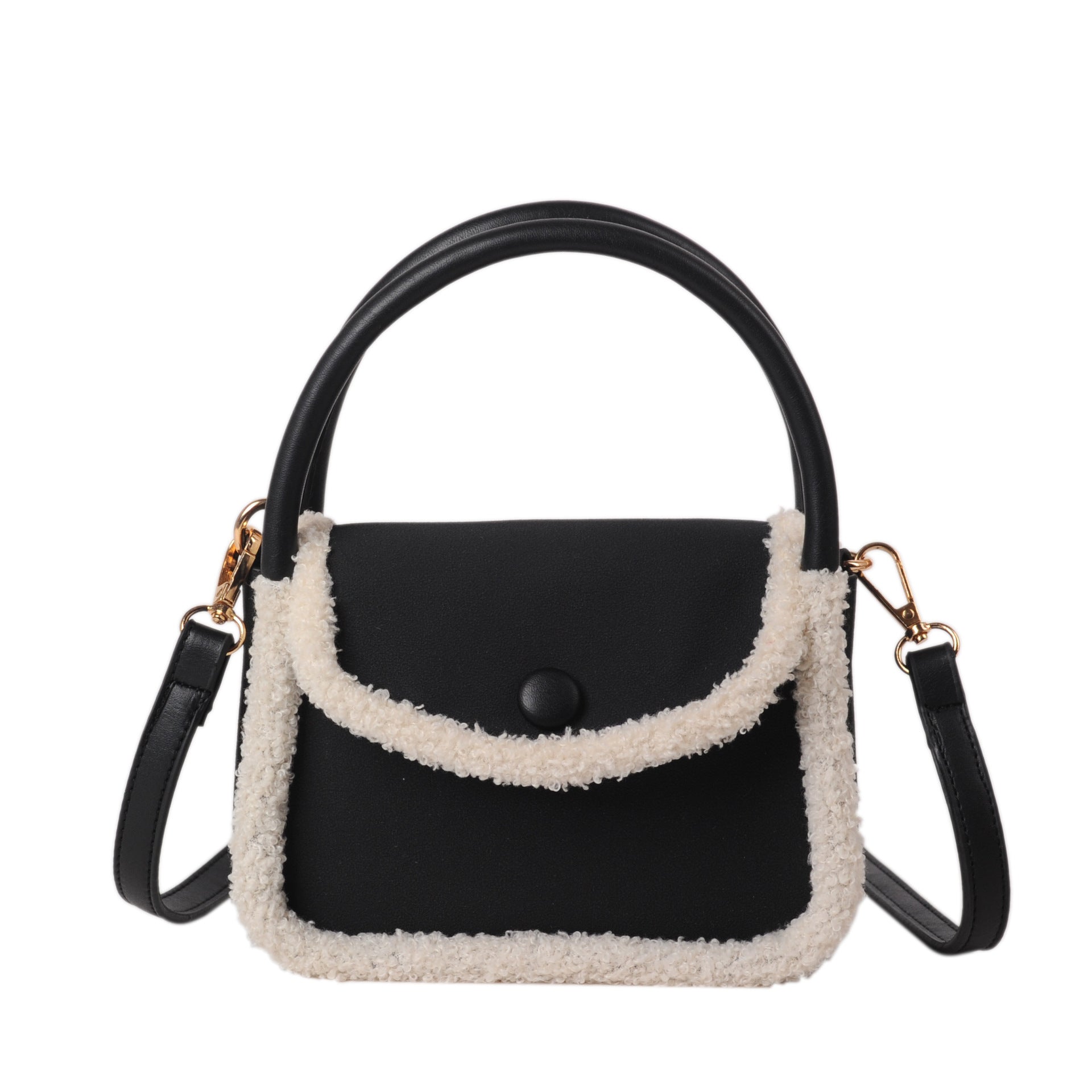 Fashion Lamb Plush Saddle Bag