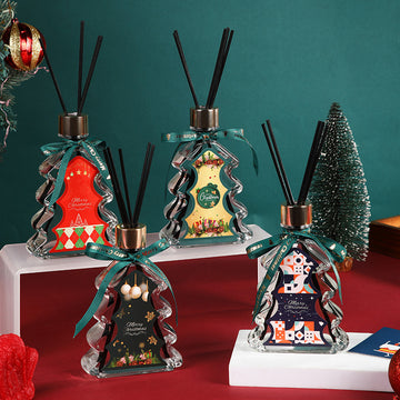 Christmas Tree Flameless Aroma Diffuser Gift – 200ml Holiday Fragrance Set