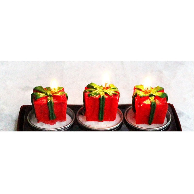 Christmas Crafts Candle Gift Set – Festive Mini Decorative Candles (3 PCS)