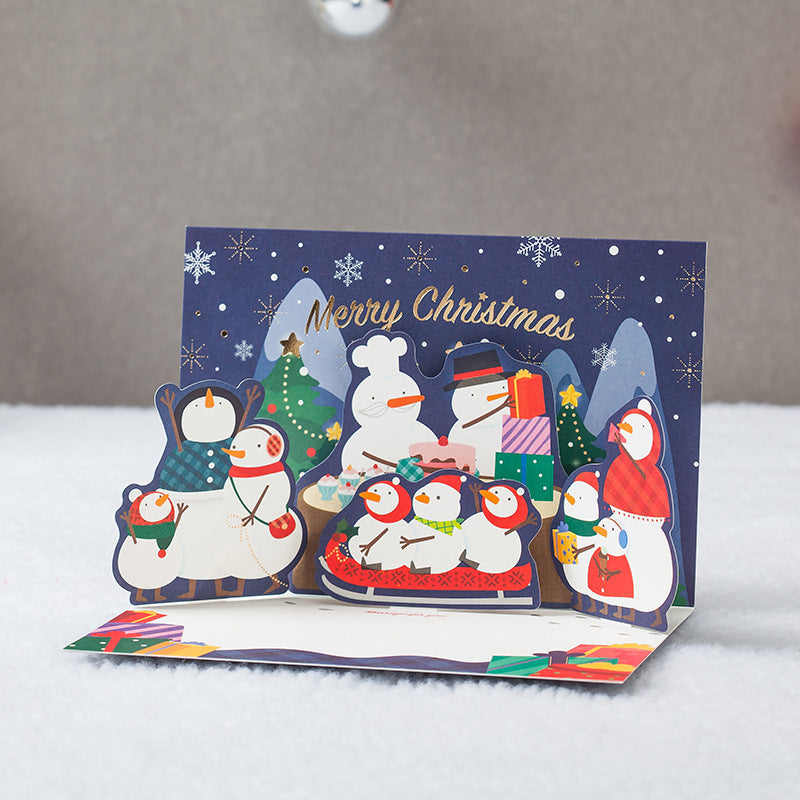 3D Christmas Pop-Up Greeting Card