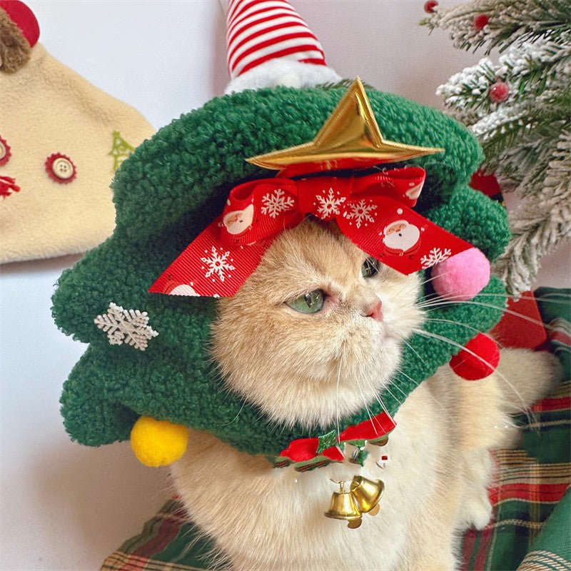 Christmas Pet Hat — Festive Headgear for Cats & Dogs