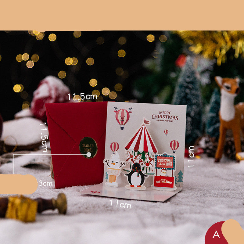 3D Greeting Card | Creative Christmas Eve