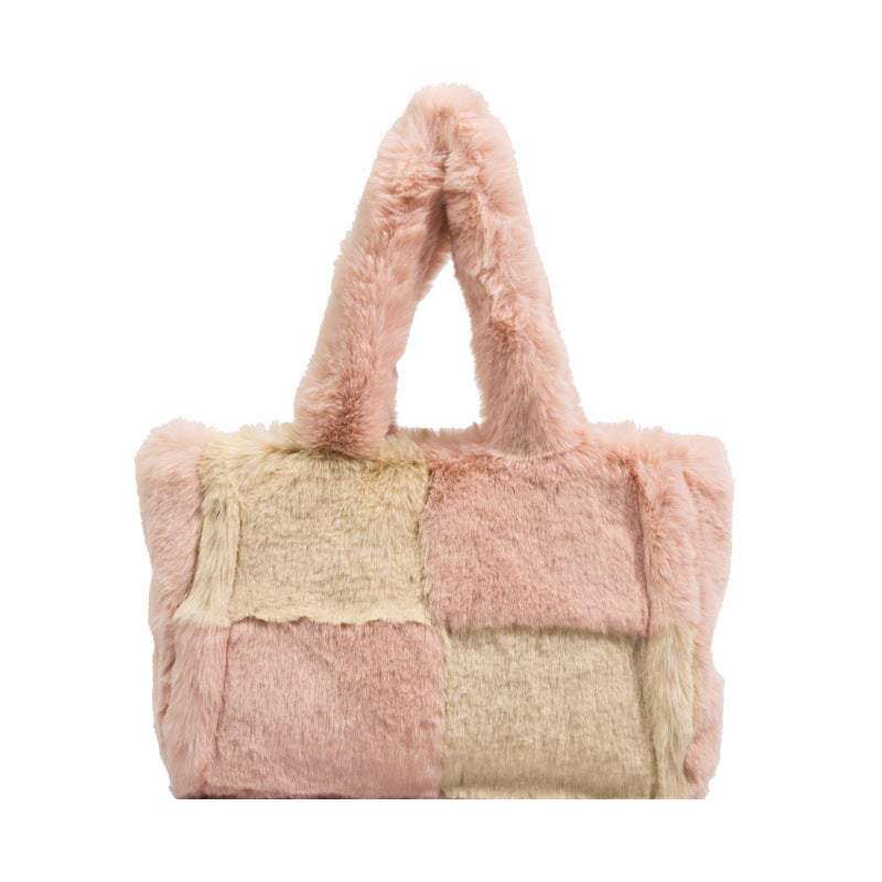 Large Capacity Lamb Wool Tote