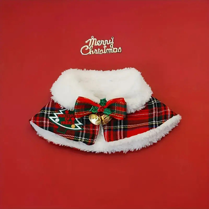 Holiday Pet Scarf — Winter Warmth for Cats & Dogs