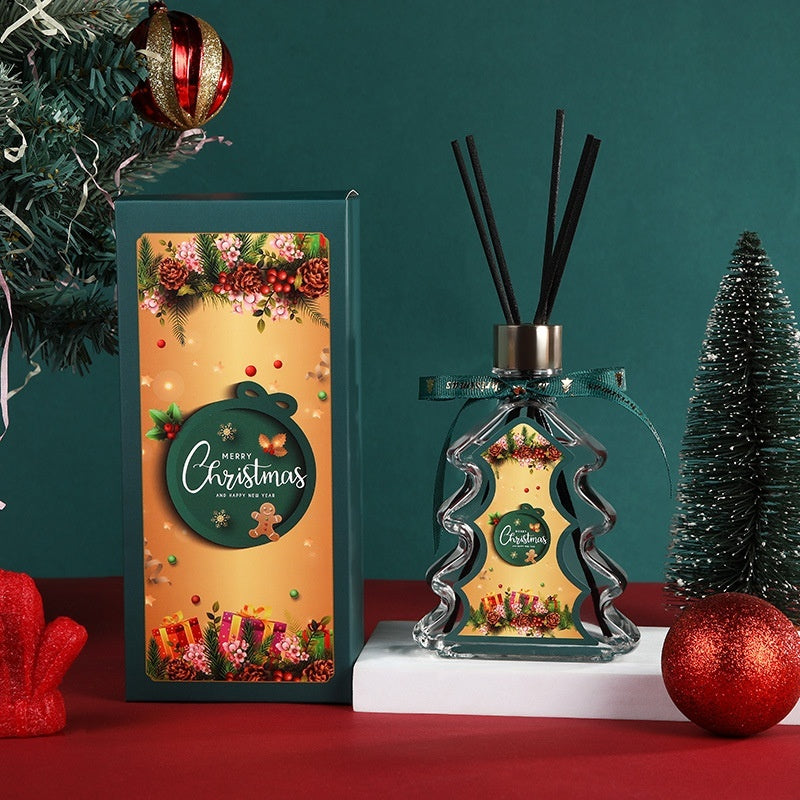 Christmas Tree Flameless Aroma Diffuser Gift – 200ml Holiday Fragrance Set