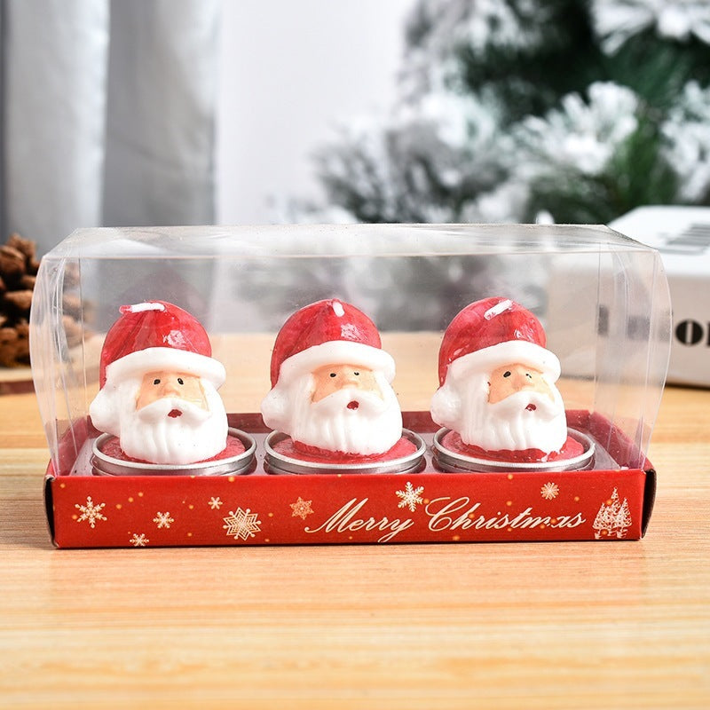 Christmas Crafts Candle Gift Set – Festive Mini Decorative Candles (3 PCS)