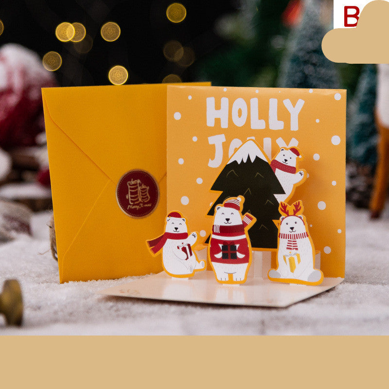 3D Greeting Card | Creative Christmas Eve