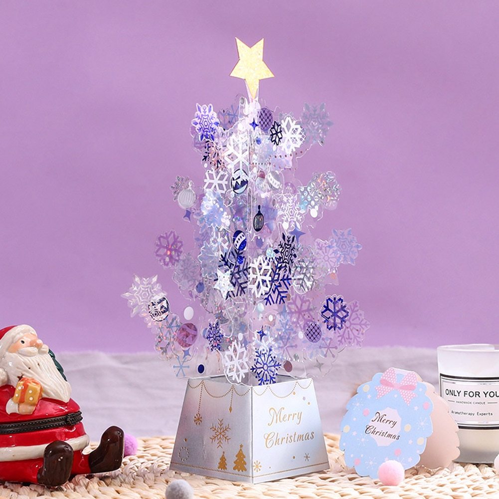 3D Christmas Tree Pop-Up Greeting Card