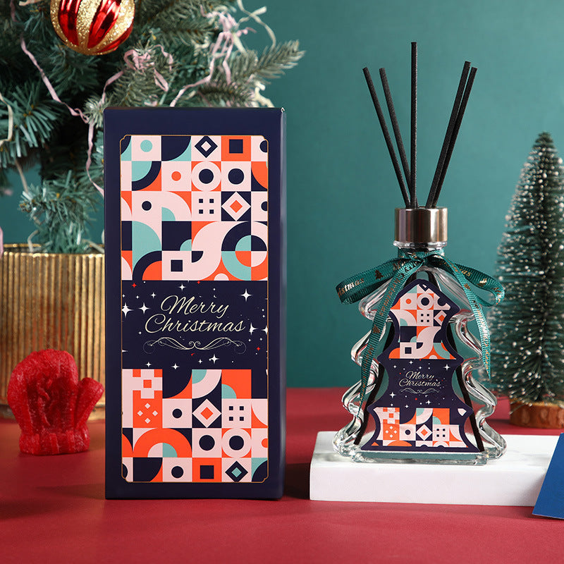 Christmas Tree Flameless Aroma Diffuser Gift – 200ml Holiday Fragrance Set