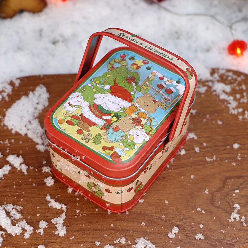 Retro Style Christmas Portable Iron Box