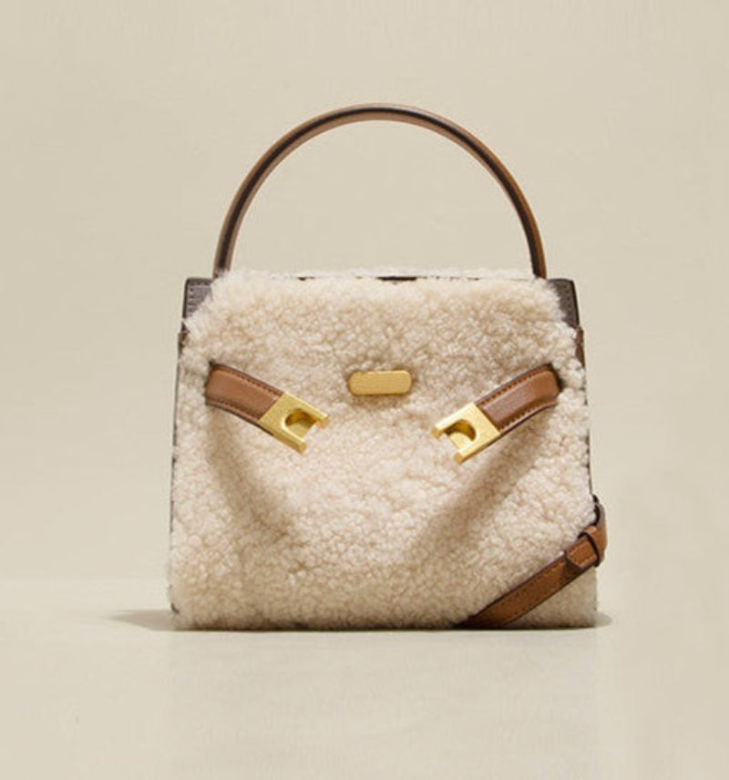 Lamb Wool Plush Winter Bag – Cozy & Elegant Winter Style