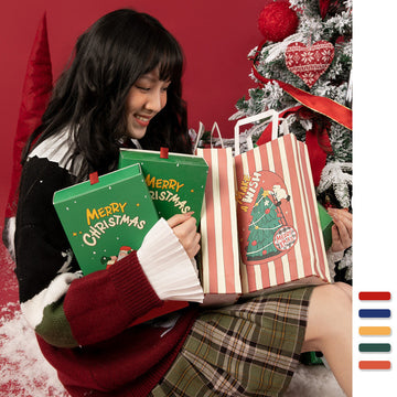 New Christmas Couple Tube Socks Gift Box
