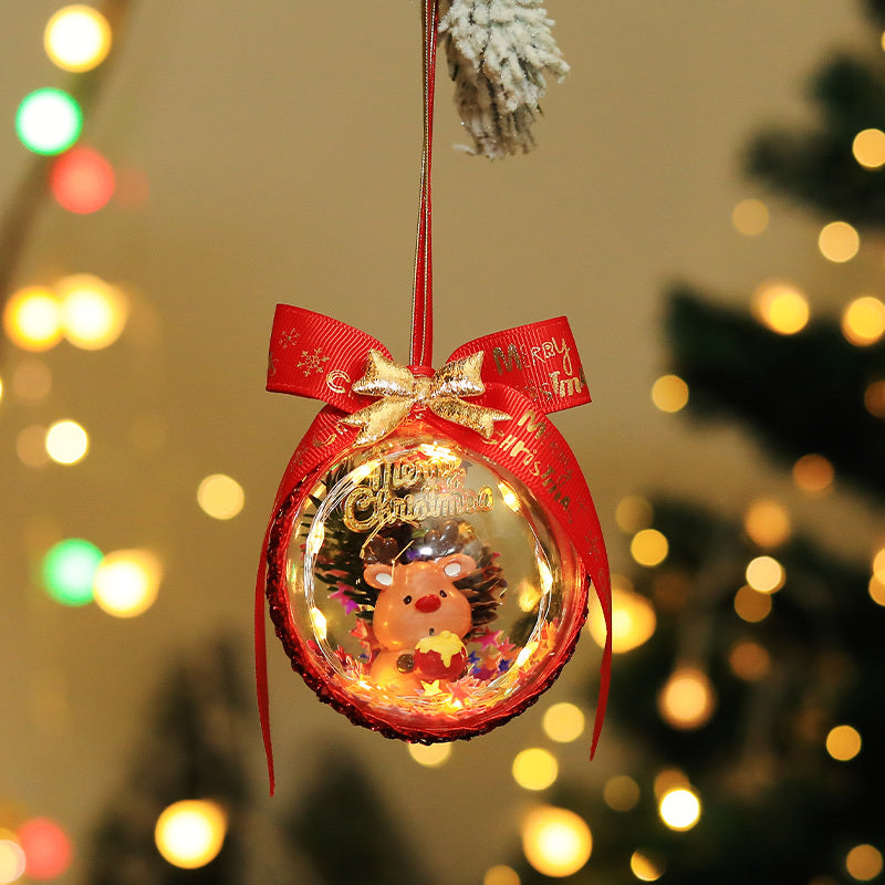Christmas Micro-view Glowing Elf Ball Pendant