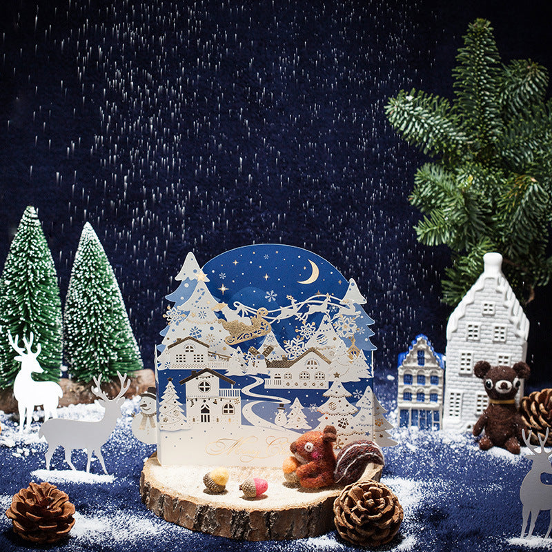 3D Christmas Pop-Up Greeting Card