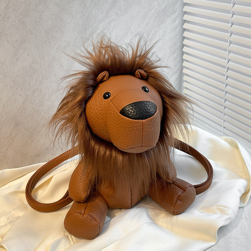Premium Plush Cartoon Cute Little Lion Backpack