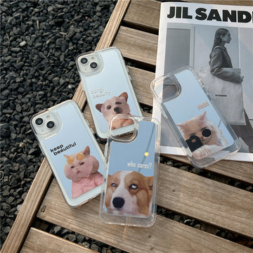 Funny And Cute Pet Dog/Cat Mirror Phone Case (11-16)