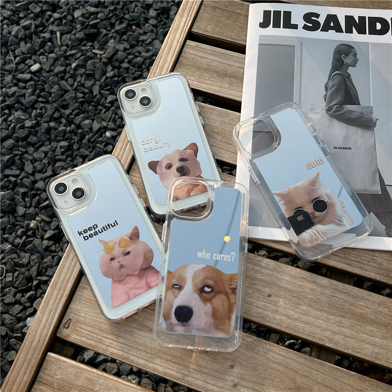 Funny And Cute Pet Dog/Cat Mirror Phone Case (11-16)