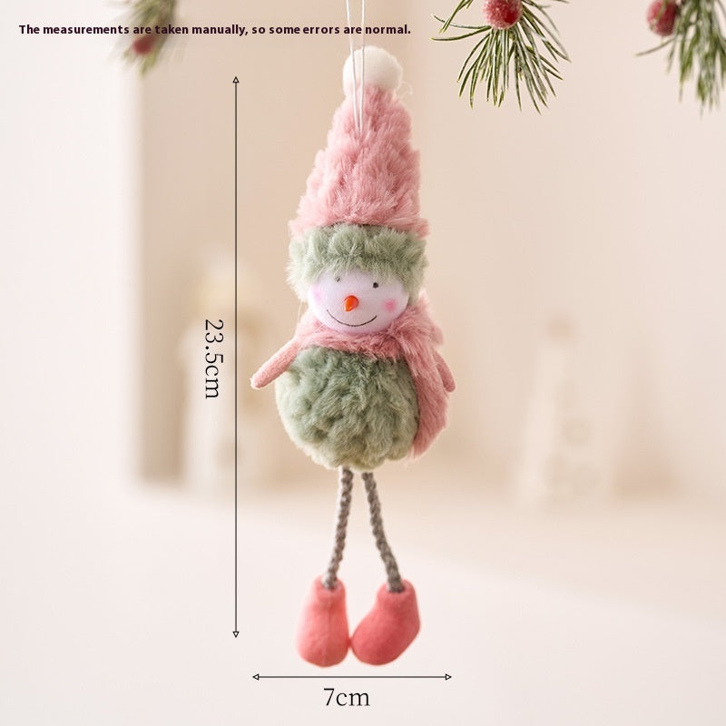 Cute Santa Claus & Snowman Dolls – Christmas Tree Hanging Pendants