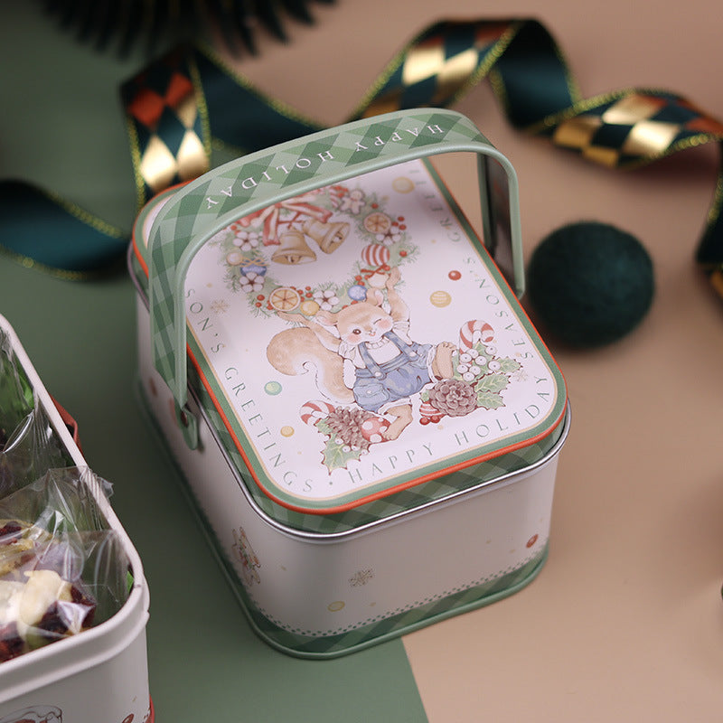 Retro Style Christmas Portable Iron Box